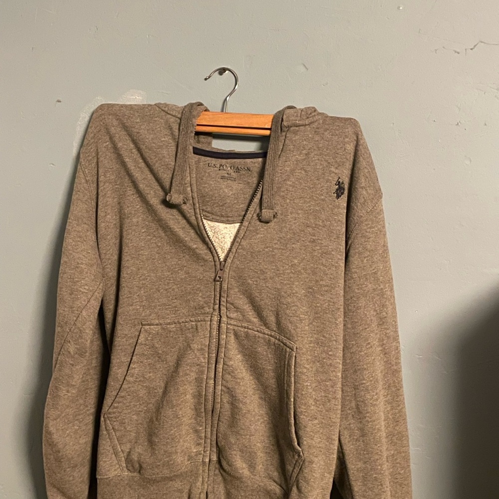 Men's Gray Polo Ralph Lauren Zip-Up
